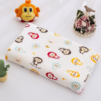 HKM-547795 Natural Latex Neck Pillow for Students and Kids - Soft Cotton Cover, 6cm Height, Fun Designs