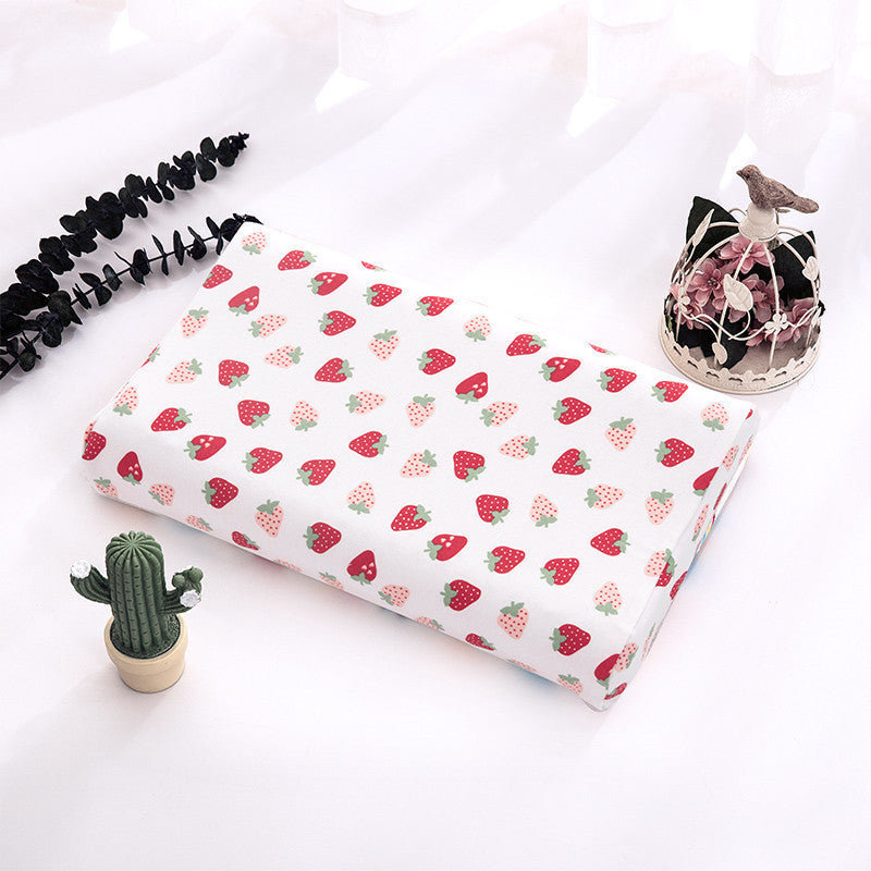 HKM-547795 Natural Latex Neck Pillow for Students and Kids - Soft Cotton Cover, 6cm Height, Fun Designs