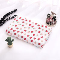 HKM-547795 Natural Latex Neck Pillow for Students and Kids - Soft Cotton Cover, 6cm Height, Fun Designs