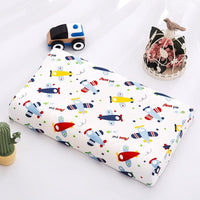 HKM-547795 Natural Latex Neck Pillow for Students and Kids - Soft Cotton Cover, 6cm Height, Fun Designs