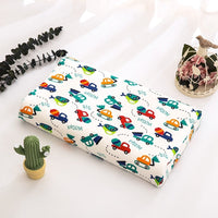 HKM-547795 Natural Latex Neck Pillow for Students and Kids - Soft Cotton Cover, 6cm Height, Fun Designs