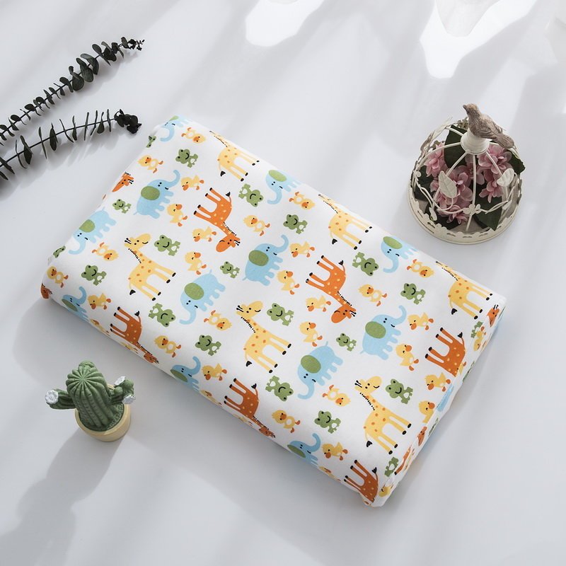 HKM-547795 Natural Latex Neck Pillow for Students and Kids - Soft Cotton Cover, 6cm Height, Fun Designs