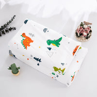 HKM-547795 Natural Latex Neck Pillow for Students and Kids - Soft Cotton Cover, 6cm Height, Fun Designs