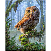HKM-547795 Yellow Owl Decorative Canvas Art for Home and Office Spaces