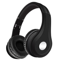 HKM-547859 Bluetooth Headset with Metallic Finish - Stereo Sound, Voice Control, Call Function, FM/SD Card Support, 10m Range, Dual Ear, V5.0, 5-6 Hours Battery Life, Available in Black, Red, Blue, Gold
