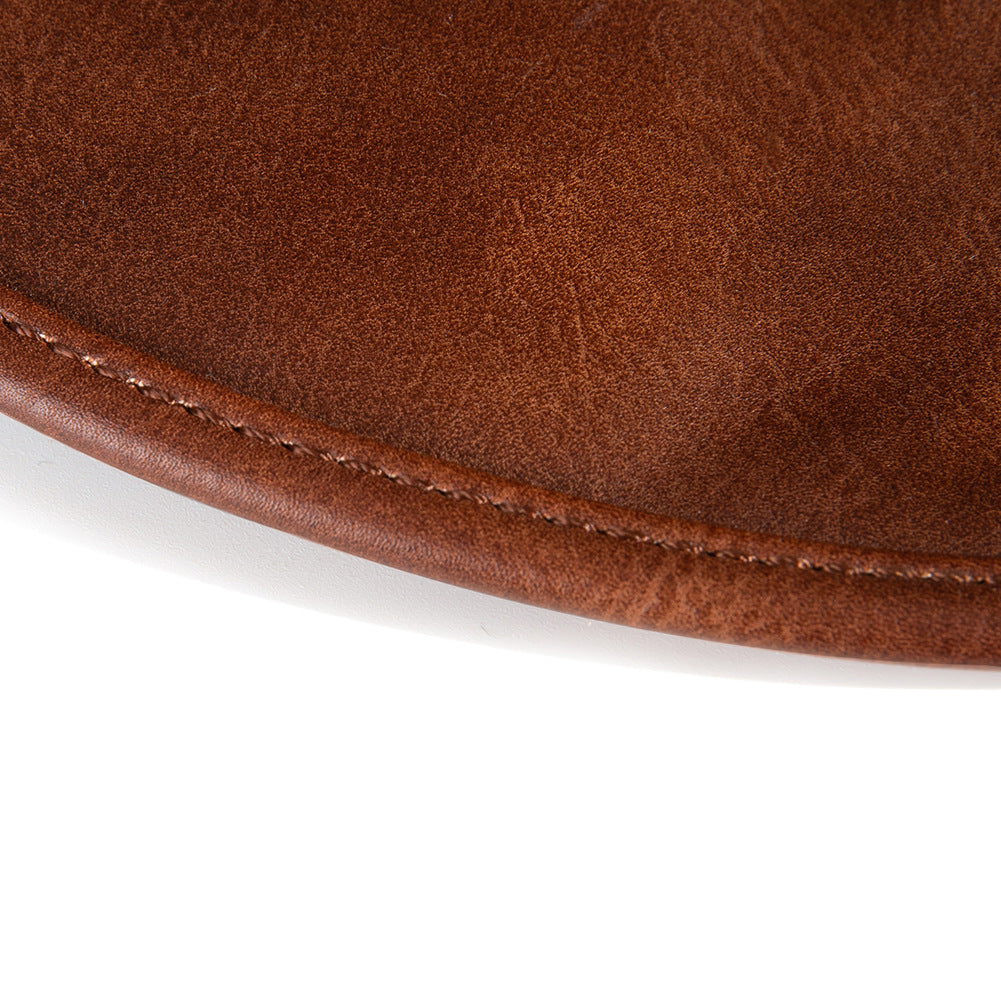 HKM-548243 Vintage Steampunk Top Hat in Brown PU Leather for Adults