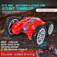 HKM-548371 Remote Control Spinning Butterfly Stunt Car - 2.4GHz Tumbling RC Truck for Kids Ages 5 and Up