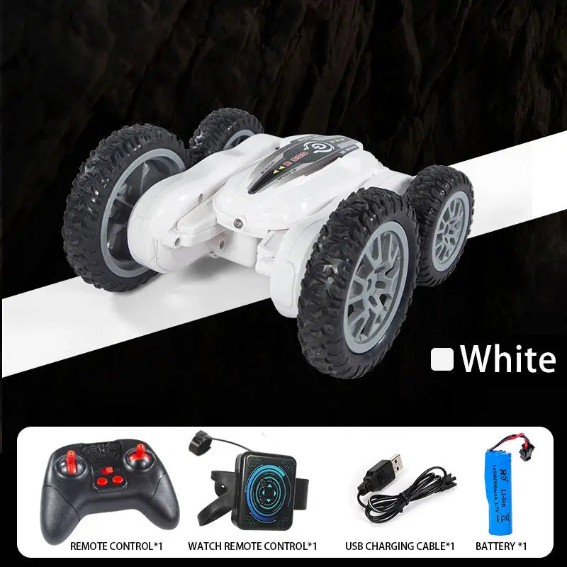 HKM-548371 Remote Control Spinning Butterfly Stunt Car - 2.4GHz Tumbling RC Truck for Kids Ages 5 and Up
