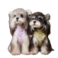HKM-548435 Double-Sided Striped Lace Sleeveless Tank Top for Pets in Purple, Green, Beige - Casual Style, Various Sizes Available