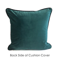 HKM-548499 Dark Green 100% Polyester Flannel Cushion Cover 45x45cm for Sofa and Chair