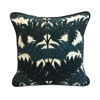 HKM-548499 Dark Green 100% Polyester Flannel Cushion Cover 45x45cm for Sofa and Chair