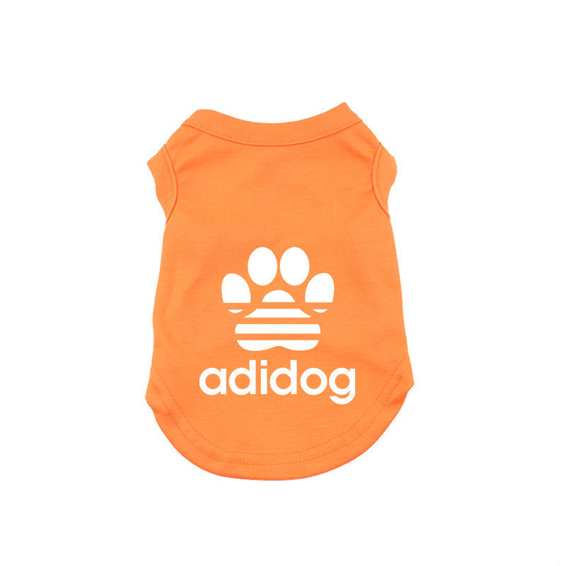 HKM-548563 Casual Cotton Vest for Small and Medium Dogs - Breathable, Slim Fit, Available in Multiple Colors