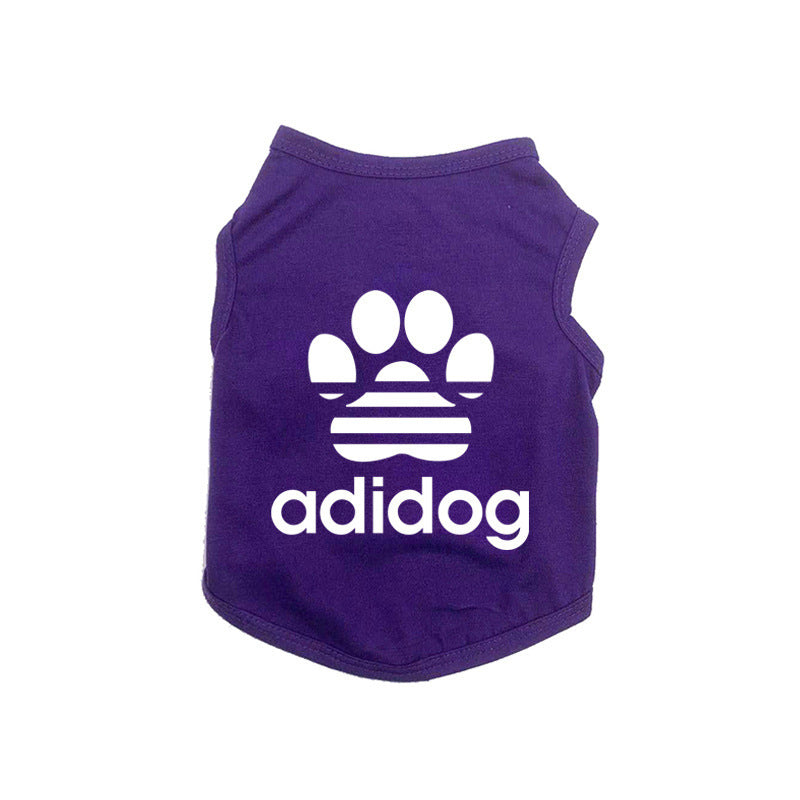 HKM-548563 Casual Cotton Vest for Small and Medium Dogs - Breathable, Slim Fit, Available in Multiple Colors