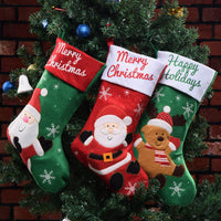 HKM-548563 Christmas Stocking Pendant in Non-Woven Fabric for Holiday Decor