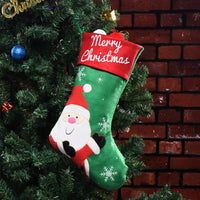 HKM-548563 Christmas Stocking Pendant in Non-Woven Fabric for Holiday Decor