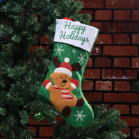 HKM-548563 Christmas Stocking Pendant in Non-Woven Fabric for Holiday Decor