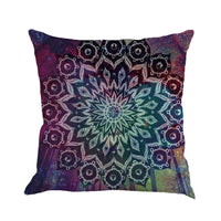 HKM-548627 Beach Bohemian Geometric Linen Cushion Cover - 45x45cm