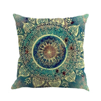 HKM-548627 Beach Bohemian Geometric Linen Cushion Cover - 45x45cm