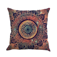 HKM-548627 Beach Bohemian Geometric Linen Cushion Cover - 45x45cm