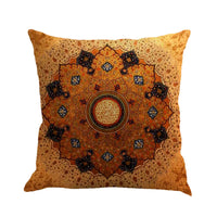 HKM-548627 Beach Bohemian Geometric Linen Cushion Cover - 45x45cm