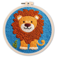 HKM-548627 Handmade DIY Poke Embroidery Kit - 20cm Material Package for Living Room, Bedroom & Kids' Room
