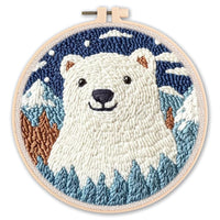 HKM-548627 Handmade DIY Poke Embroidery Kit - 20cm Material Package for Living Room, Bedroom & Kids' Room
