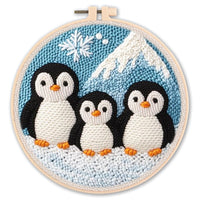 HKM-548627 Handmade DIY Poke Embroidery Kit - 20cm Material Package for Living Room, Bedroom & Kids' Room