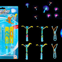 HKM-548755 Custom Foam Flying Toy Set with LED Light Finger Rockets for Outdoor Fun