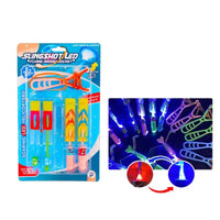 HKM-548755 Custom Foam Flying Toy Set with LED Light Finger Rockets for Outdoor Fun