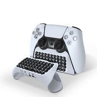HKM-548819 Compact Wireless Bluetooth Keyboard for PS4 with Voice Chat Functionality - Lightweight ABS Design