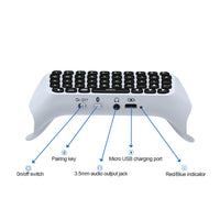 HKM-548819 Compact Wireless Bluetooth Keyboard for PS4 with Voice Chat Functionality - Lightweight ABS Design