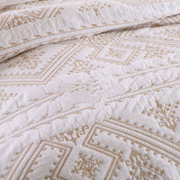 HKM-548947 Cotton Solid Color Three-Piece Bedding Set, 230x250cm with Pillowcases