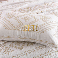 HKM-548947 Cotton Solid Color Three-Piece Bedding Set, 230x250cm with Pillowcases