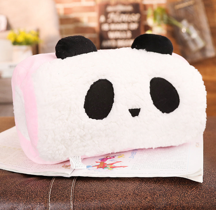 HKM-549075 Animal-Themed Hand Warmer Pillow with Free Eye Mask for Kids and Teens