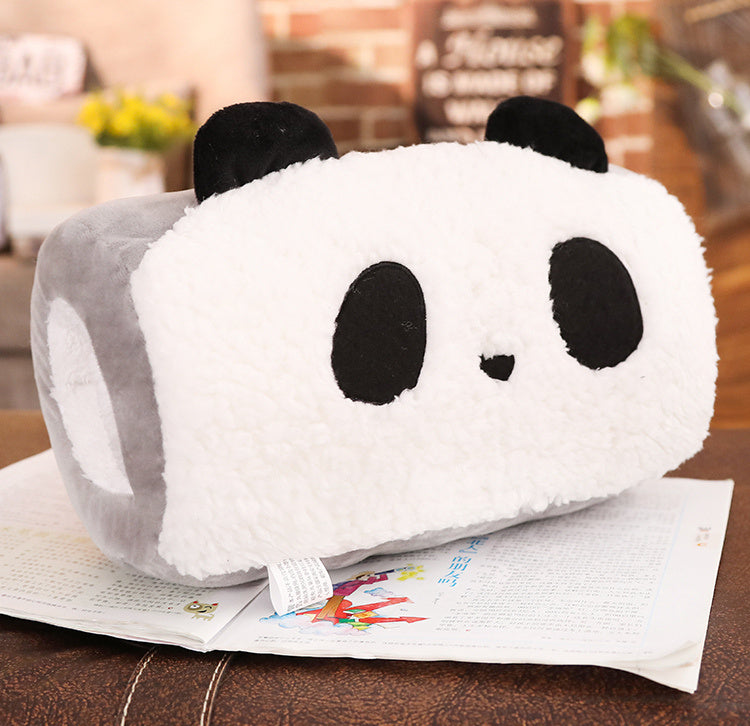 HKM-549075 Animal-Themed Hand Warmer Pillow with Free Eye Mask for Kids and Teens