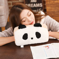 HKM-549075 Animal-Themed Hand Warmer Pillow with Free Eye Mask for Kids and Teens