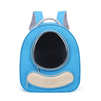 HKM-549139 Large Capacity Breathable Pet Backpack - Space Capsule Design in Blue, Red, Khaki, and Green