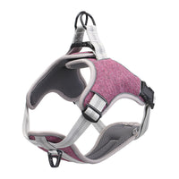 HKM-549139 Reflective Adjustable Polyester Chest Strap for Pets - Sizes S to XXL