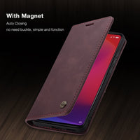 HKM-549203 Stylish Handmade Flip Phone Holster in PU and TPU Material