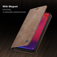 HKM-549203 Stylish Handmade Flip Phone Holster in PU and TPU Material