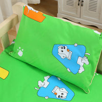 HKM-549267 Three-Piece Kindergarten Bedding Set in Pure Cotton with Reactive Print
