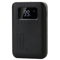 HKM-549331 Portable 10000mAh Power Bank with Dual USB Output, LCD Display, and Emergency Flashlight