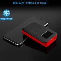 HKM-549331 Portable 10000mAh Power Bank with Dual USB Output, LCD Display, and Emergency Flashlight