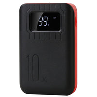 HKM-549331 Portable 10000mAh Power Bank with Dual USB Output, LCD Display, and Emergency Flashlight