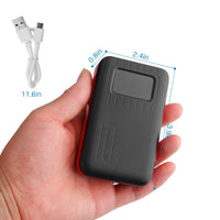 HKM-549331 Portable 10000mAh Power Bank with Dual USB Output, LCD Display, and Emergency Flashlight