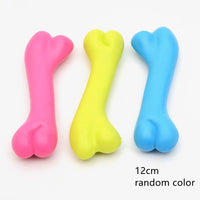 HKM-549395 Rubber Bite Resistant Dog Bone Chew Toy - Durable TPR Material for Puppies