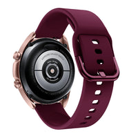 HKM-549459 Silicone Strap for Galaxy Watch3 - Multiple Colors Available, 20mm & 22mm Compatible