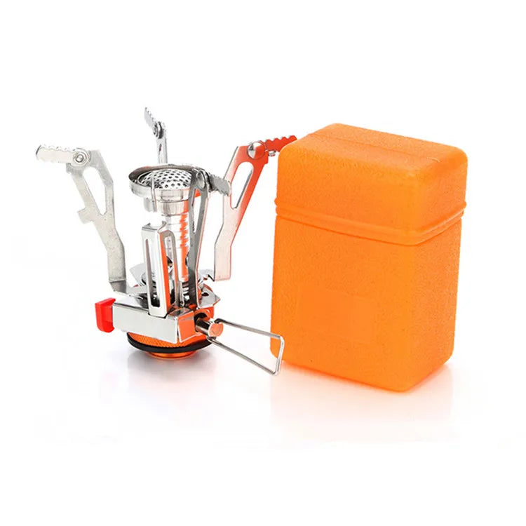 KTX-549459 Ultralight Foldable Outdoor Camping Stove - Compact Aluminium Design for Hiking