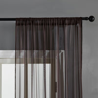 HKM-549651 Cotton and Linen Black Vertical Curtain for Modern Spaces, 150x250 cm