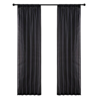 HKM-549651 Cotton and Linen Black Vertical Curtain for Modern Spaces, 150x250 cm